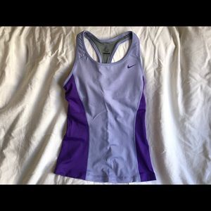 Nike studio top in purple