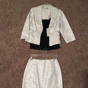 Skirt, Shirt, and Blazer