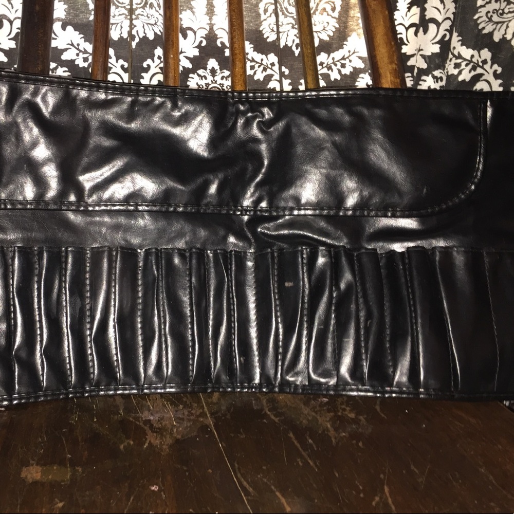 Makeup essentials brush holder