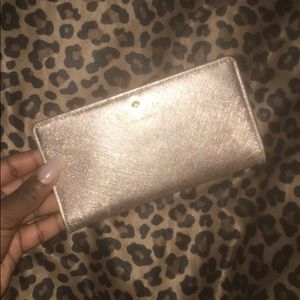 Metallic Gold Kate Spade Wallet