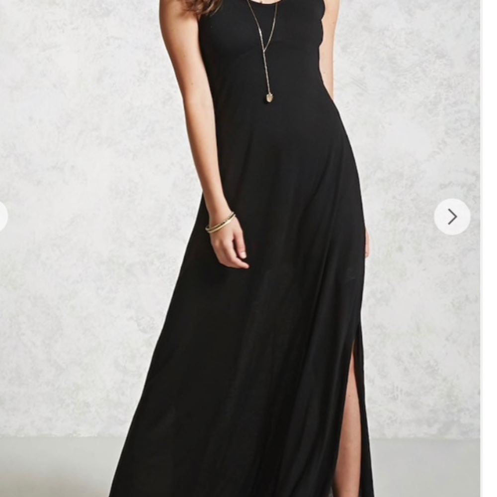 Black maxi dress from forever 21