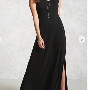 Black maxi dress from forever 21