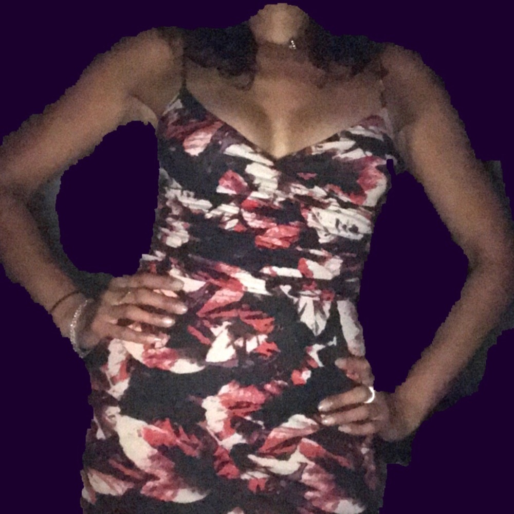 Silence & Noise Stretch Strappy Mini Dress