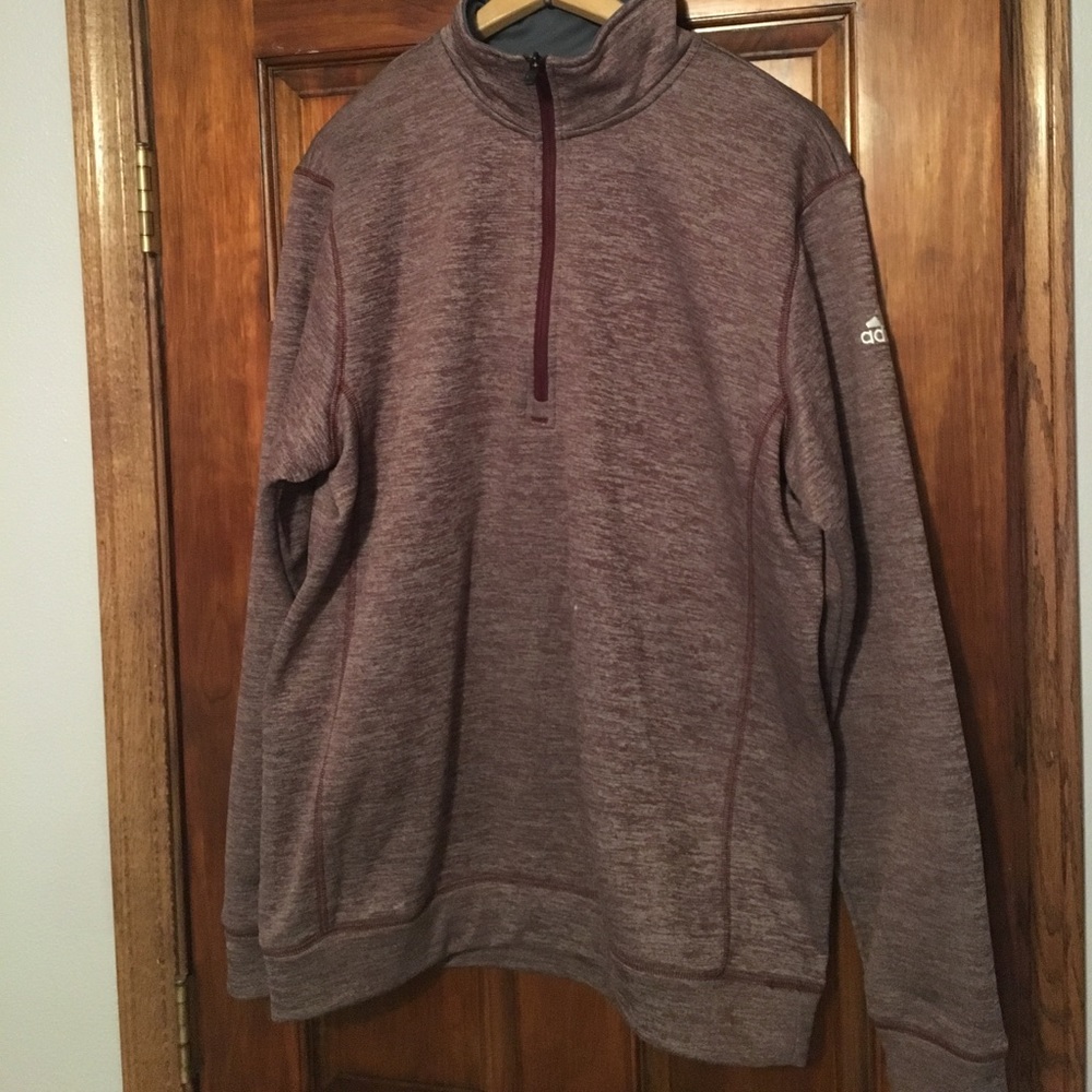 Adidas drifit pullover maroon