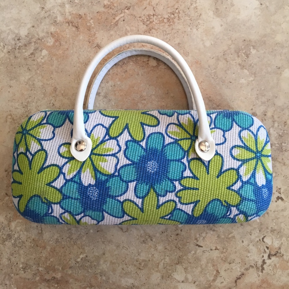 Floral sunglasses case