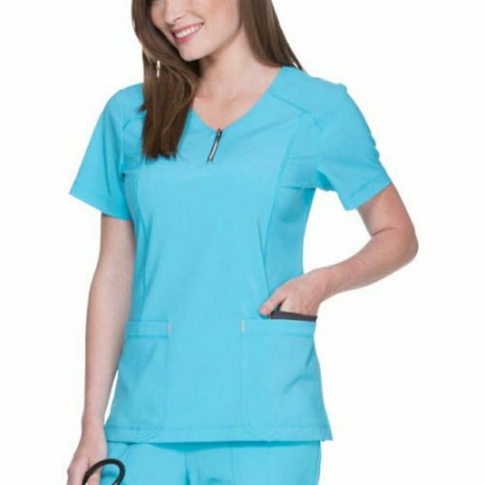 Turquoise Scrub Top