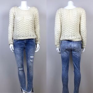 Club Monaco White Crew Neck Sweater