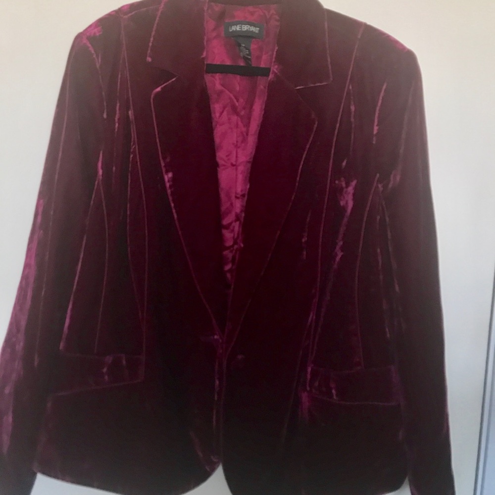 Avenue crushed velvet jacket