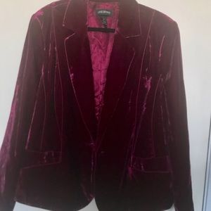 Avenue crushed velvet jacket