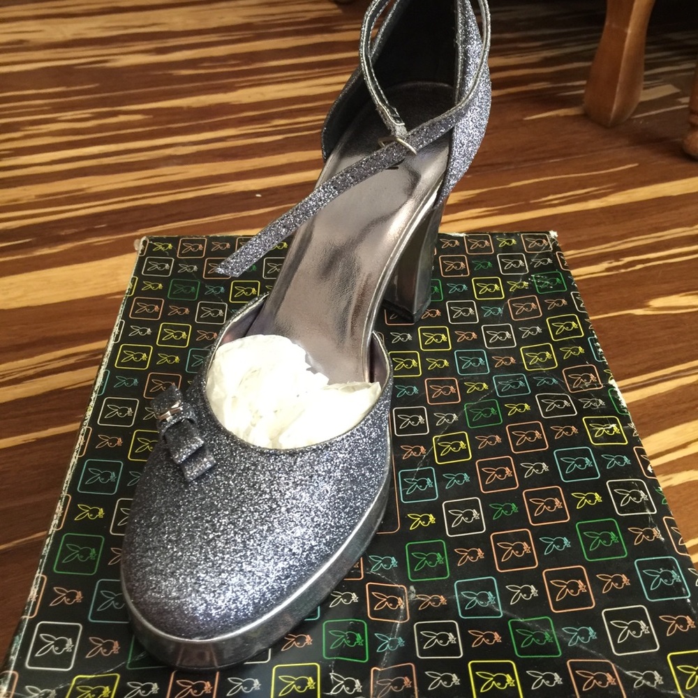 Brand new rare playboy heels Mary Jane style