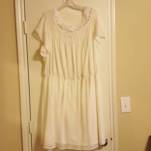 White Flowy Dress