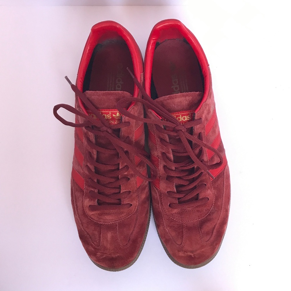 Adidas Spezial men's red suede shoes size 13