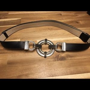 Chico's Black Leather Belt M/L