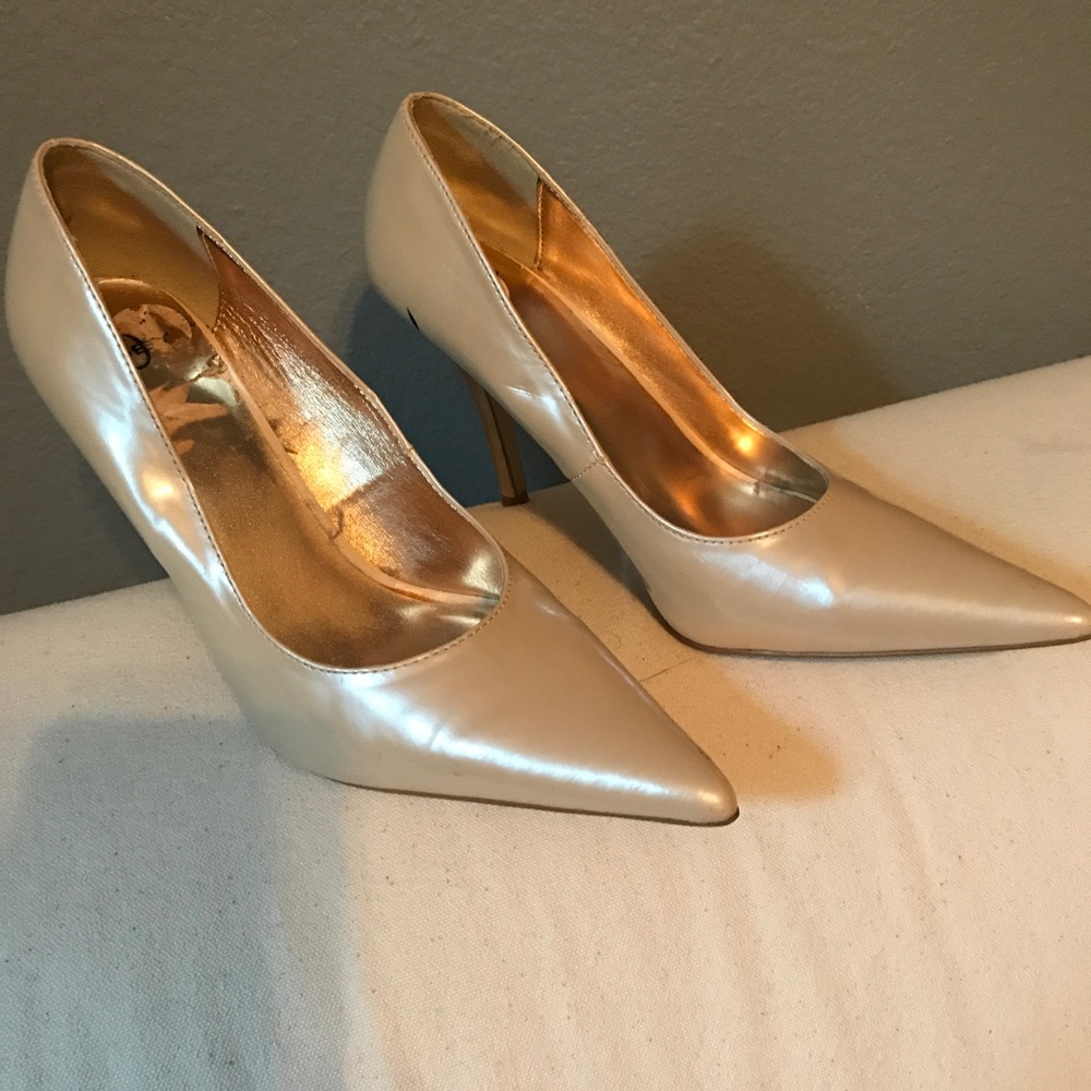 Mother of Pearl Colored Heels