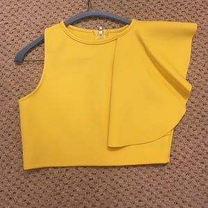 Shein yellow crop top