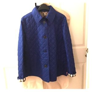 Burberry Quilted Jacket - Blue Size XL