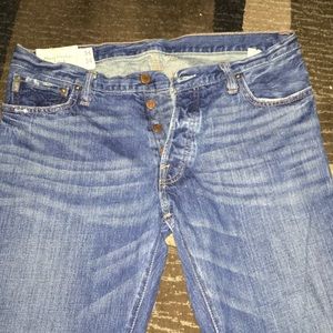 Abercrombie & Fitch button fly jeans 34 x 34