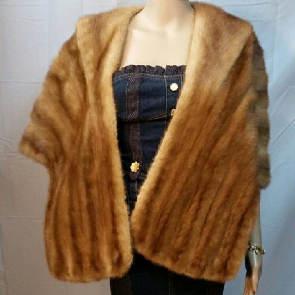 Mink fur stole
