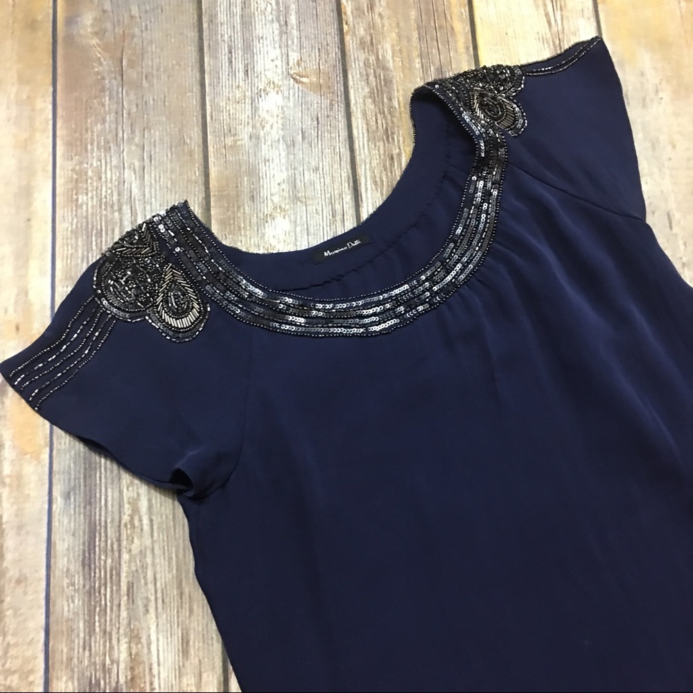 Silk Massimo Dutti Silk Dress, Size 4 (Talla 36)