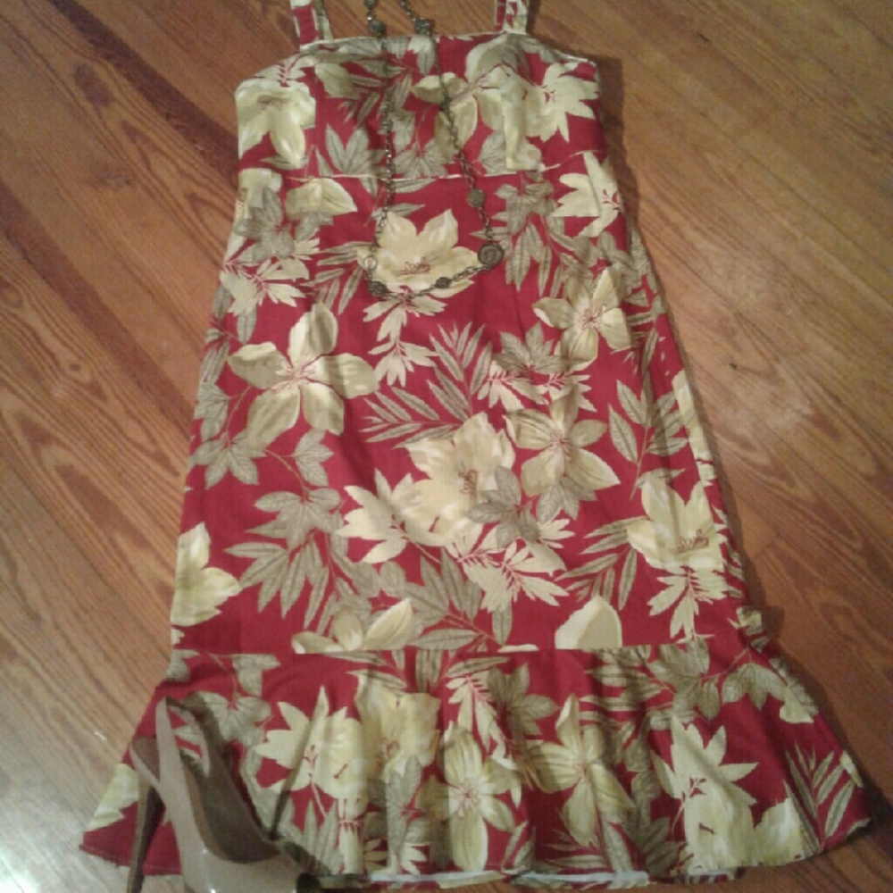 PLUS SIZE Dress Barn Floral Sun Dress