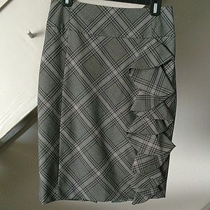 Black and Grey Pencil Skirt