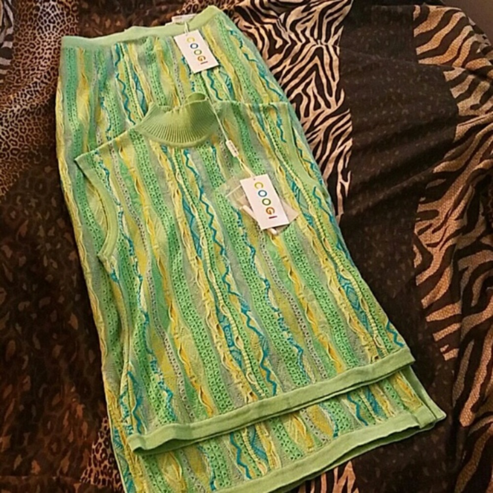 NWT 2 Piece COOGI SKIRT SET