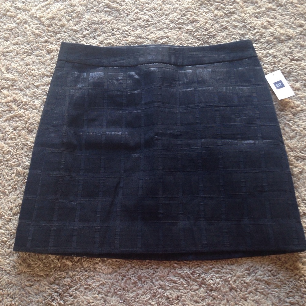 NWT- GAP Jacquard Midnight Navy Mini Skirt