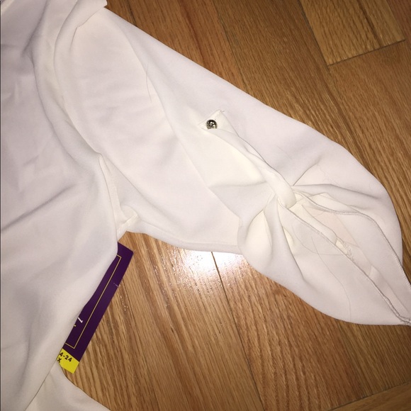 Wet Seal Sheer White Blouse - Picture 3 of 3