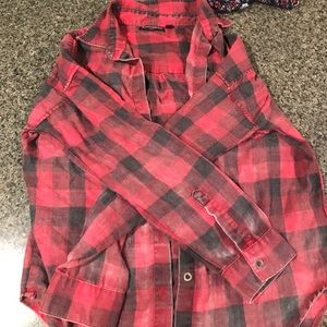 Brandy Melville Flannel Button Up