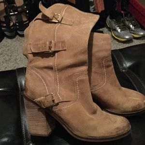 Fergie leather boots