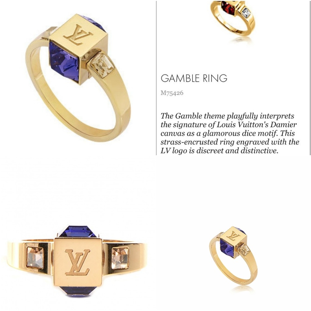 ATHENTIC Louis Vuitton Gamble Ring Cube