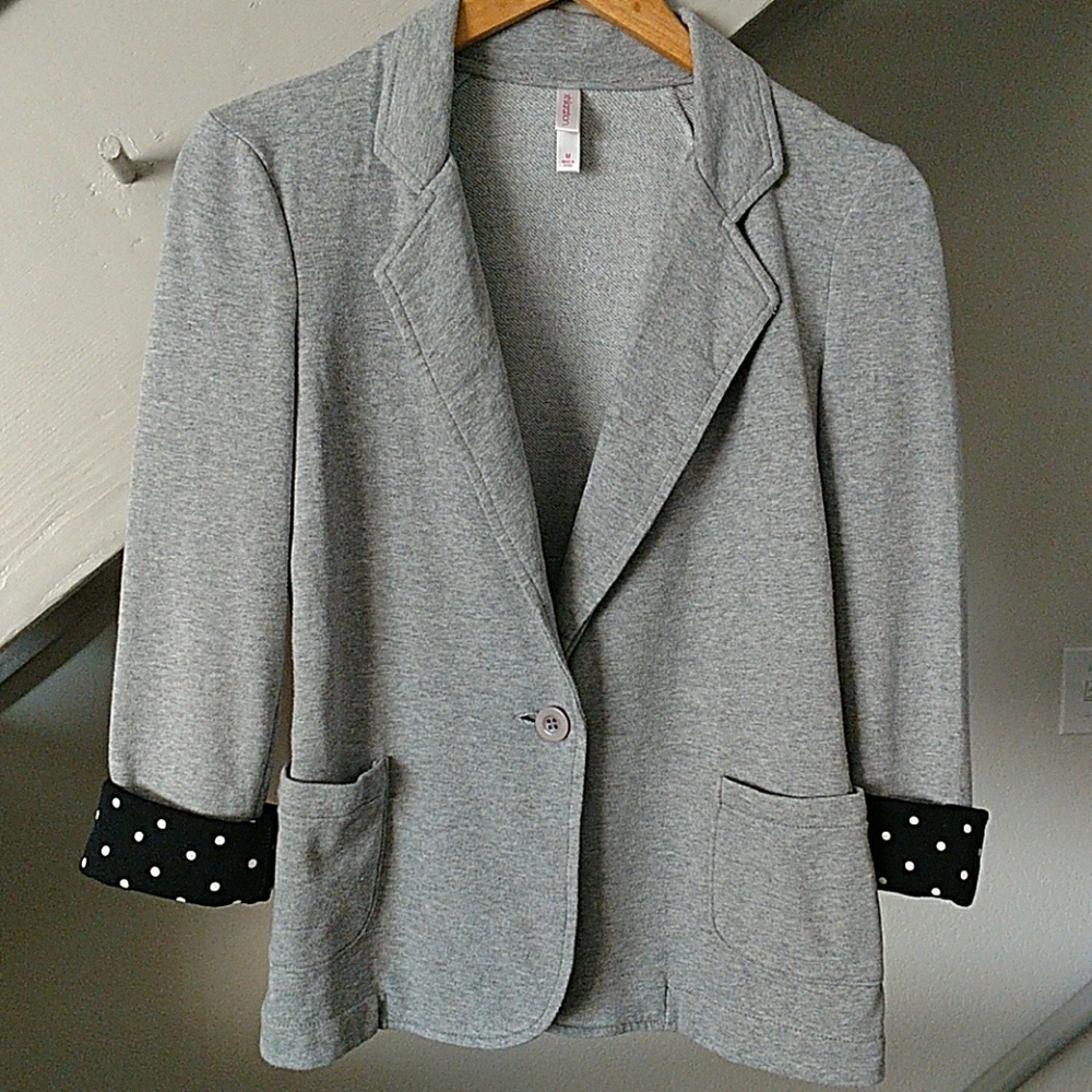 Heather grey Sweater Blazer