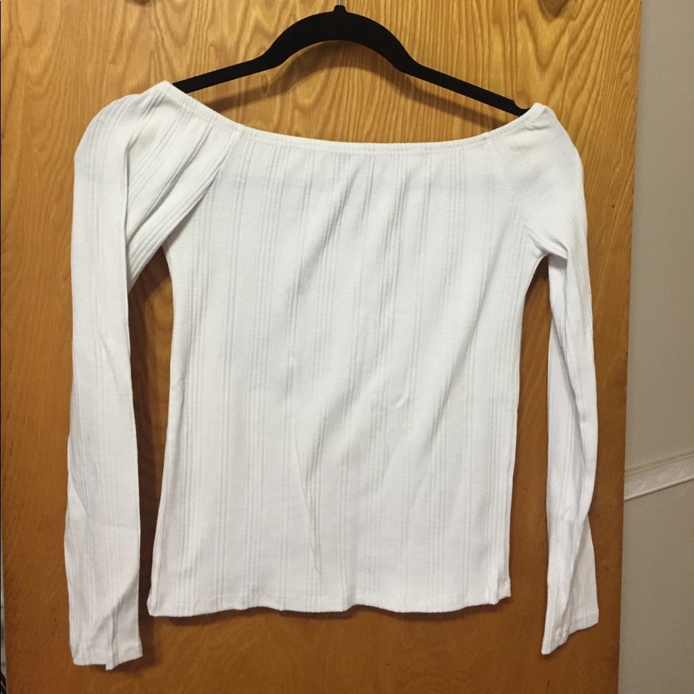 White off the shoulder top