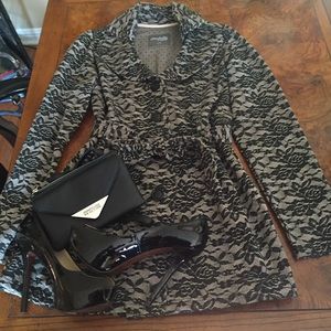 Sexy Lace Print Coat