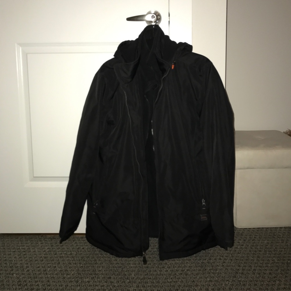 Black Weatherproof winter coat