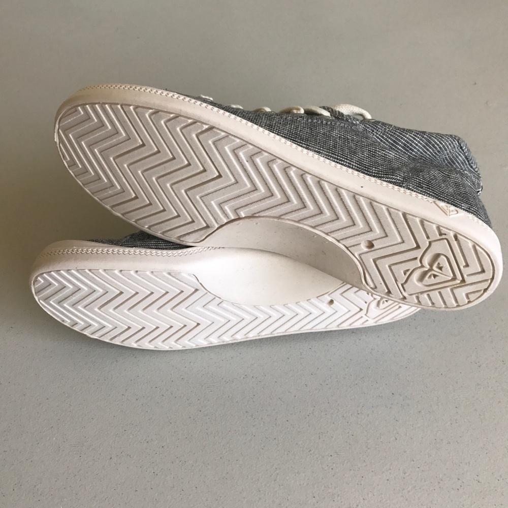 {Roxy} Rory Striped Canvas Mid Tops - Picture 7 of 7