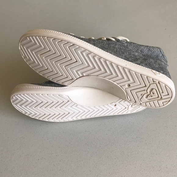 {Roxy} Rory Striped Canvas Mid Tops - Picture 7 of 7