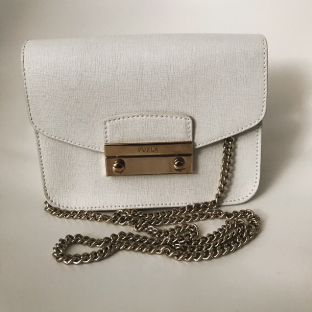 Furla Julia Mini Purse White