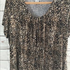 Liz Claiborne 2X animal print shirt