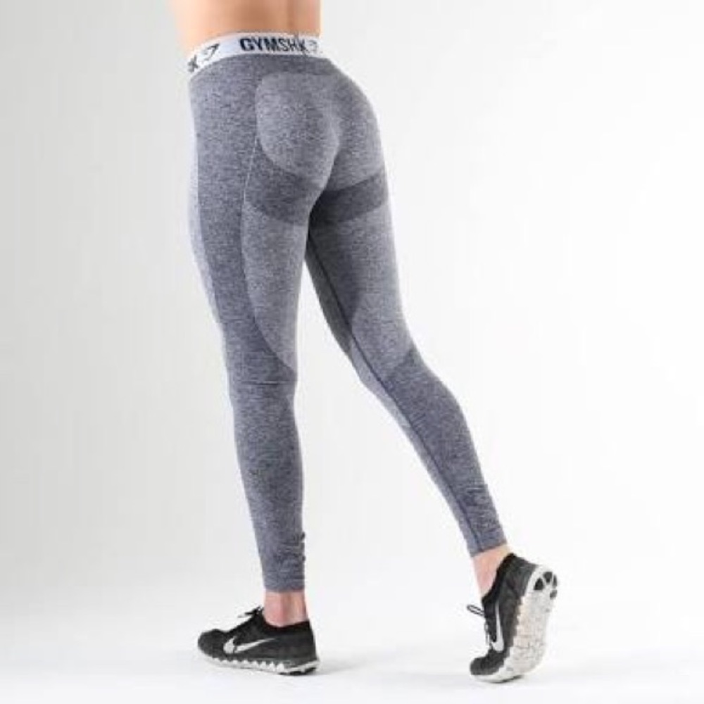 Gymshark Flex Grey/Sapphire Blue Marl XS