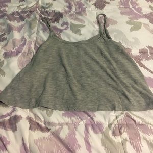 Grey Crop Top