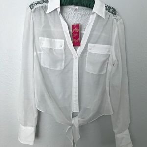 White lacey blouse