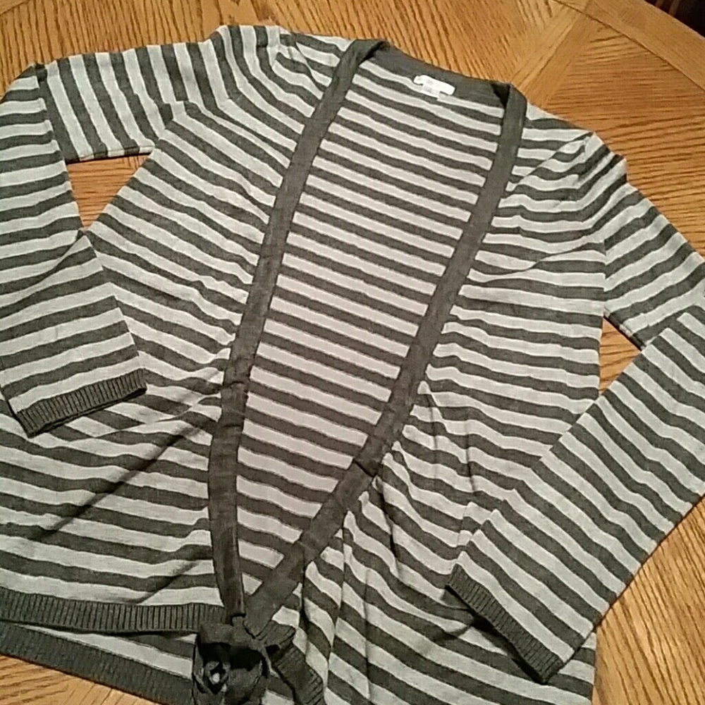 Gray cardigan