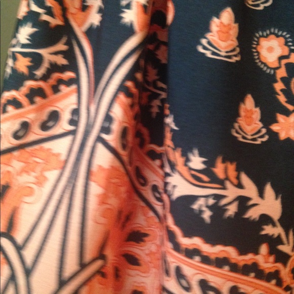 Cute Navy and coral dress - Picture 4 of 4