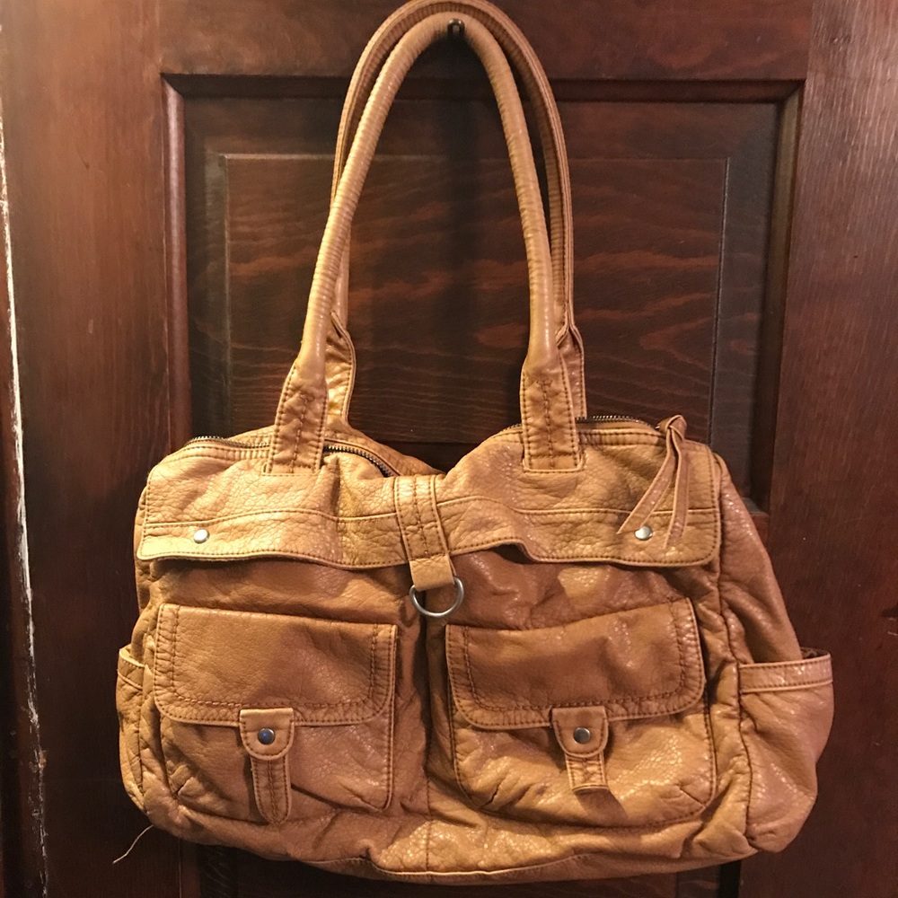 Converse tan purse