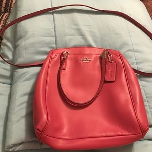 Coach saffiano leather cross body