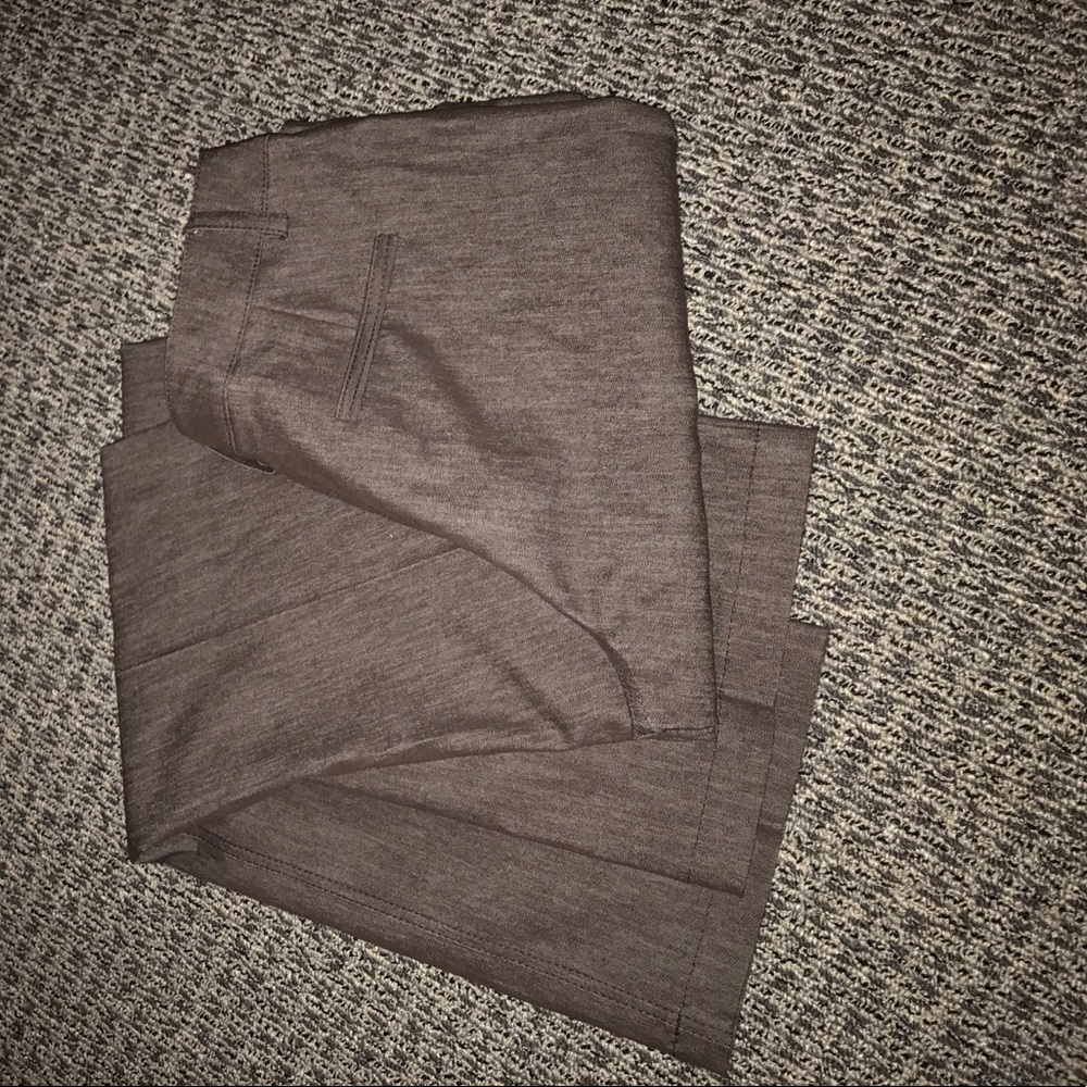 Brown linen trousers