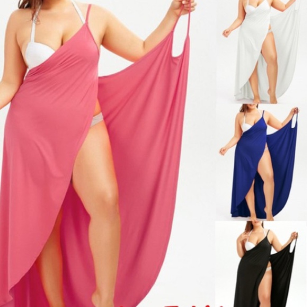 ReorderWrapMaxiDressBeachNightOutPlusSizesSoftSexy