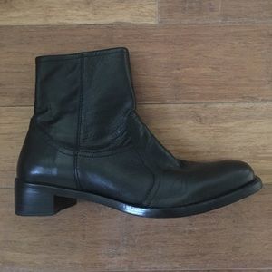 Antonio Melani Black Leather Boots - Size 6 1/2