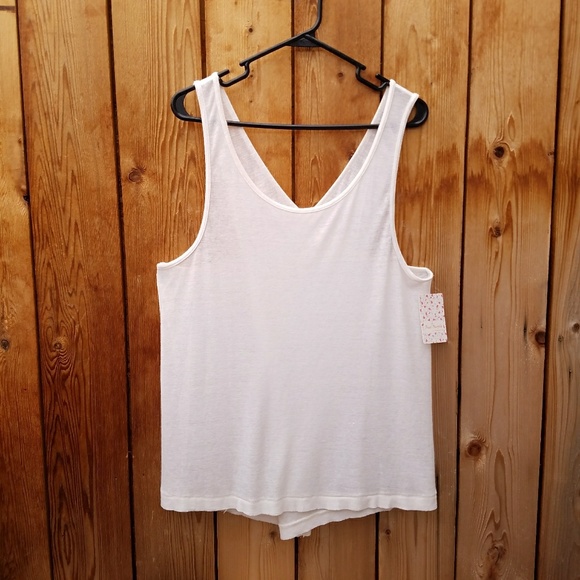 Free People Tops - NWT Free People Break of Dawn Ivory Tank